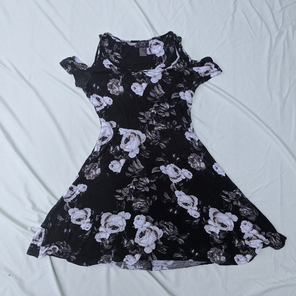 Floral Cold Shoulder Dress